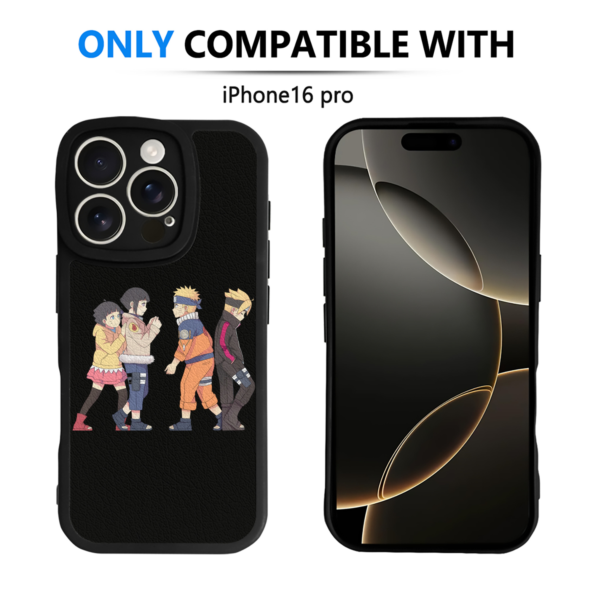 （画像用） NARUTO -ナルト- うずまき ナルト Uzumaki Naruto 【iPhone 16シリーズ対応】シリコンスマホケース（レザー調） 材質：シリコン